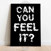 Can You Feel It | Optical Illusion Typography Art Print - A4 – 21x29cm (8x12’’) - Print